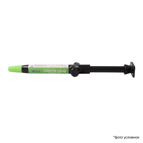Грин глу паст / Green Glue paste адгезив ортодонтический для фиксации брекетов цветной светового отверждения, шприц 4гр E31-11 купить