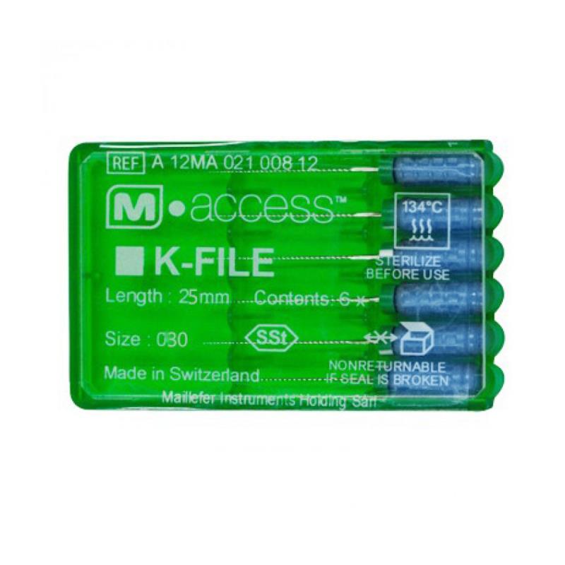 К-файлы / K-Files M-ACCESS 030/25мм 6шт Maillefer A12MA02503012 купить