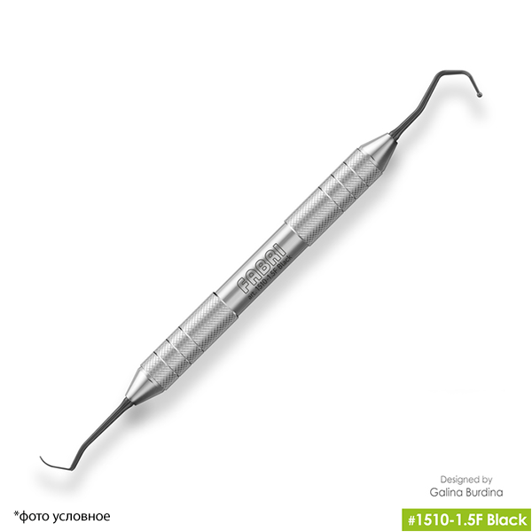 Штопфер-гладилка дистальная с дополнительными изгибами штопфер-шарик O1.5mm  эргономичная ручка O10mm покрытие Black купить